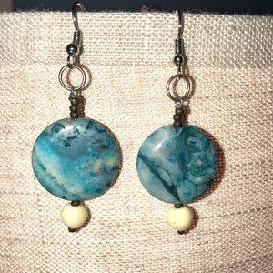 Earthly blue earrings